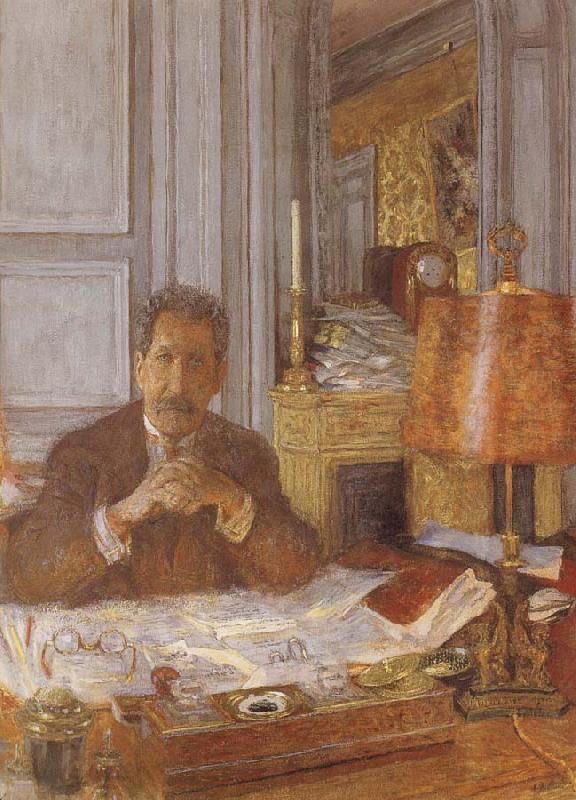 Edouard Vuillard Opal harp in his office